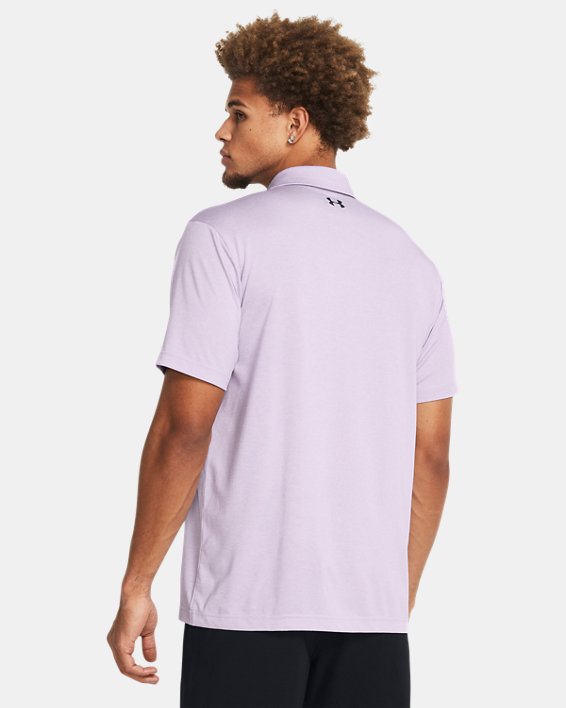 Men's UA Playoff Heather Polo in Purple image number 1